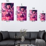 Moonlit Cat-Eared Guardian metal wall art print, view 6