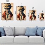 Goggle Hat Adventurer Portrait metal wall art print, view 6