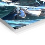 Azure Blade Knight metal wall art print, view 2