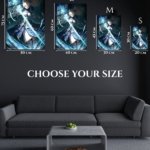 Azure Blade Knight metal wall art print, view 6