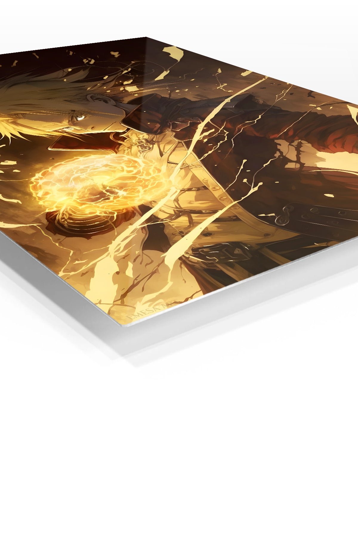 Golden Arcane Warrior metal wall art print, view 2