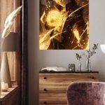 Golden Arcane Warrior metal wall art print, view 5