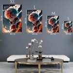 Dual Flame Hero Portrait metal wall art print, view 6