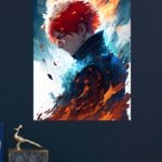 Ember Crown Warrior metal wall art print, view 4