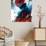 Ember Crown Warrior metal wall art print, view 5