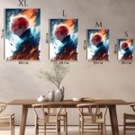 Ember Crown Warrior metal wall art print, view 6