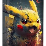 Electric Mouse Burst metal wall art print