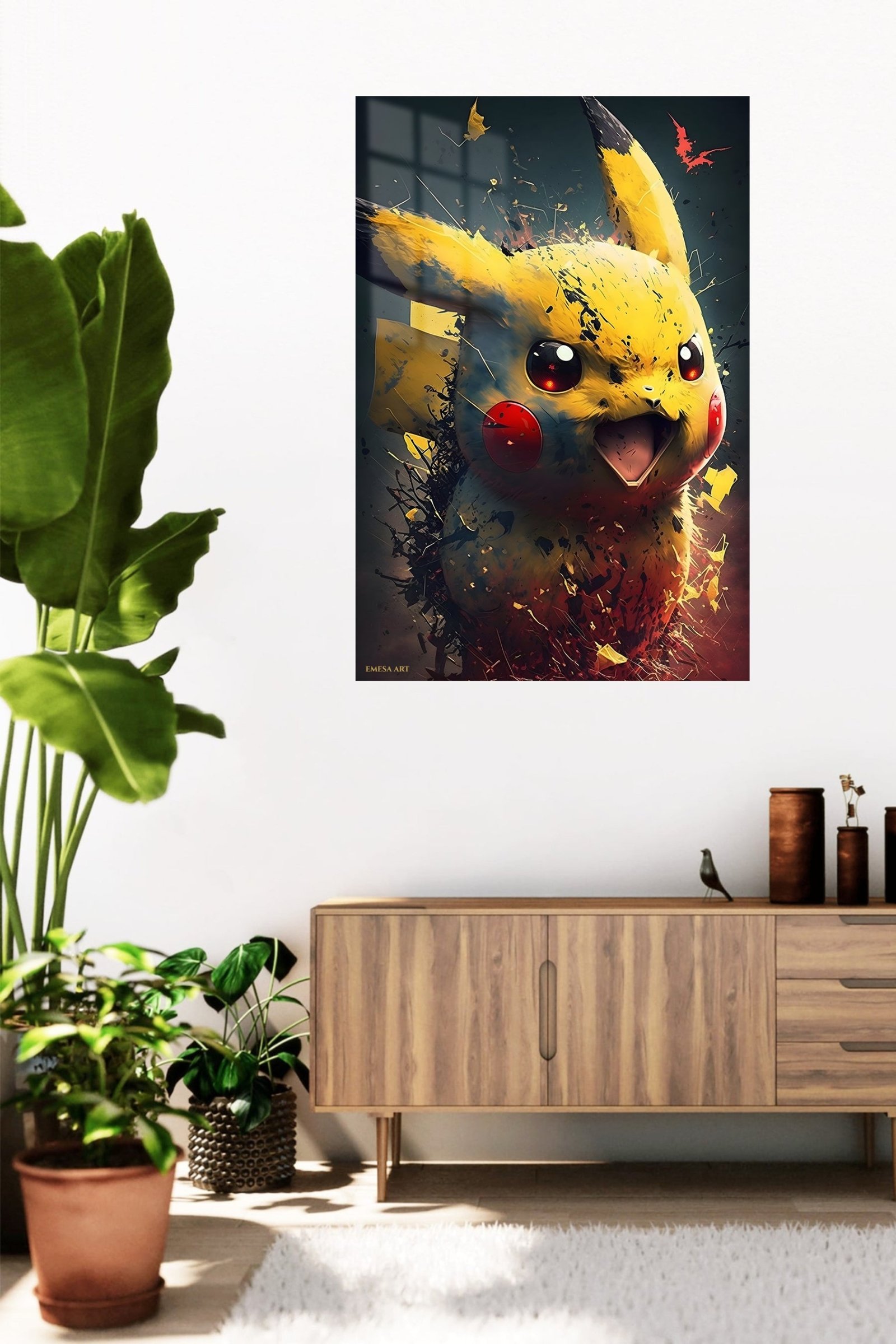 Electric Mouse Burst metal wall art print, view 5