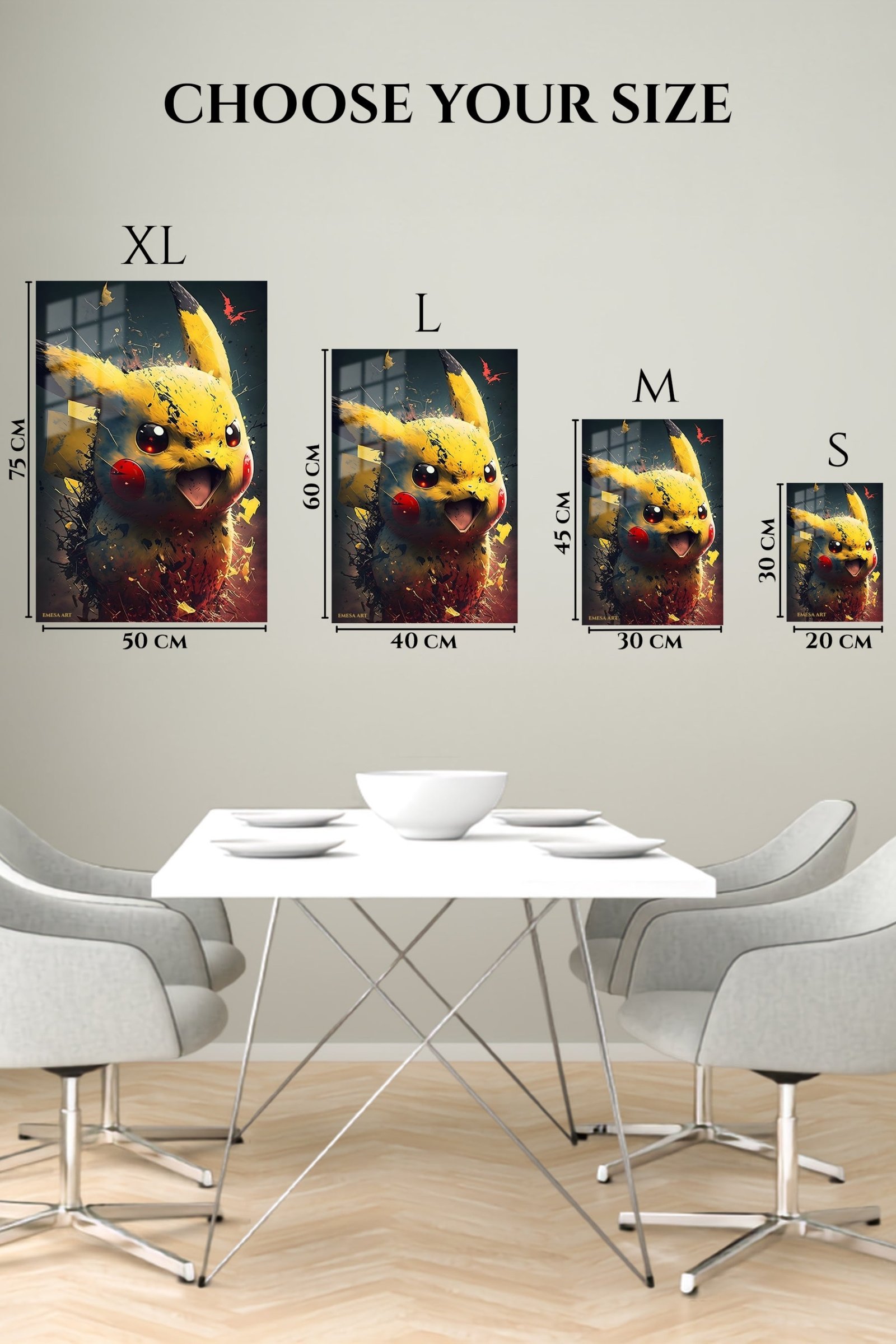 Electric Mouse Burst metal wall art print, view 6