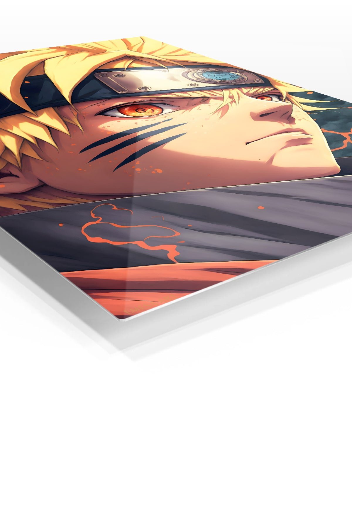Fox-Eyed Ninja Portrait metal wall art print, view 2