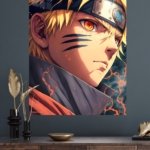 Fox-Eyed Ninja Portrait metal wall art print, view 4