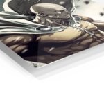 Bald Hero in a Storm metal wall art print, view 2