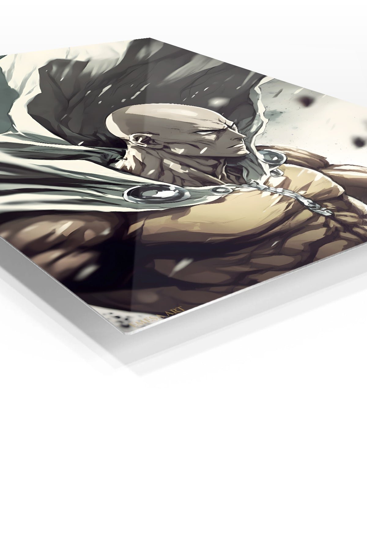 Bald Hero in a Storm metal wall art print, view 2
