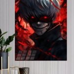Crimson Grin Shadow Warrior metal wall art print, view 4