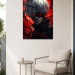 Crimson Grin Shadow Warrior metal wall art print, view 5
