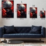 Crimson Grin Shadow Warrior metal wall art print, view 6