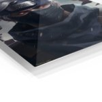 Silver-Haired Masked Warrior metal wall art print, view 2