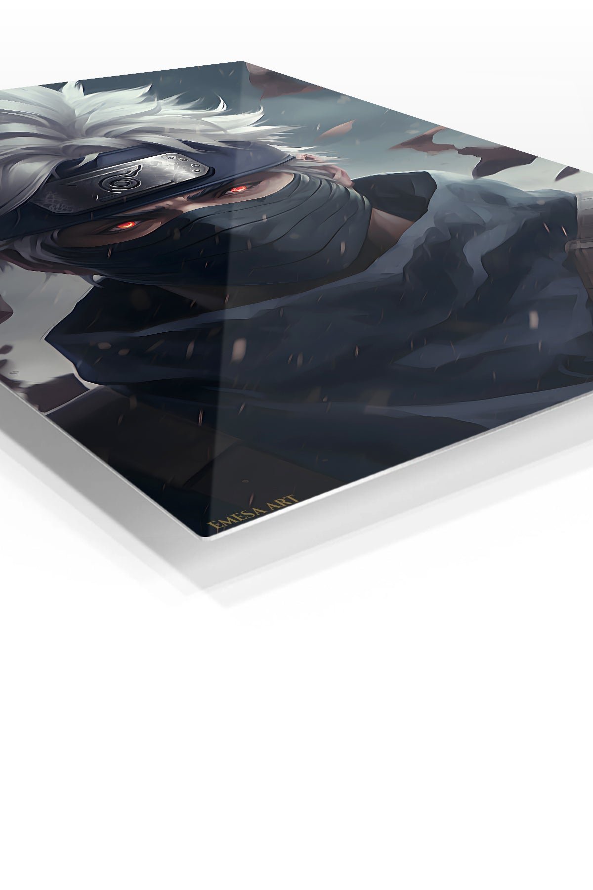 Silver-Haired Masked Warrior metal wall art print, view 2