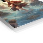 Red-Clad Sky Pirate Adventure metal wall art print, view 2