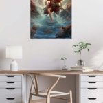 Red-Clad Sky Pirate Adventure metal wall art print, view 5