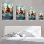 Red-Clad Sky Pirate Adventure metal wall art print, view 6
