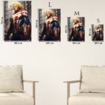 Golden-Haired City Hero metal wall art print, view 6
