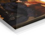 Amber City Duo metal wall art print, view 2