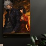 Amber City Duo metal wall art print, view 4