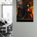 Amber City Duo metal wall art print, view 5
