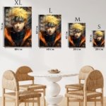 Golden-Haired Ninja Portrait metal wall art print, view 6
