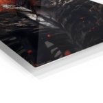 Ember-Haired Masked Warrior metal wall art print, view 2