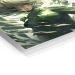 Emerald Wind Guardian metal wall art print, view 2
