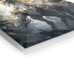 Golden Crown Forest Guardian metal wall art print, view 2