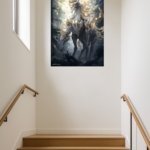 Golden Crown Forest Guardian metal wall art print, view 5