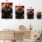 Ember-Eyed Battle Mech metal wall art print, view 6