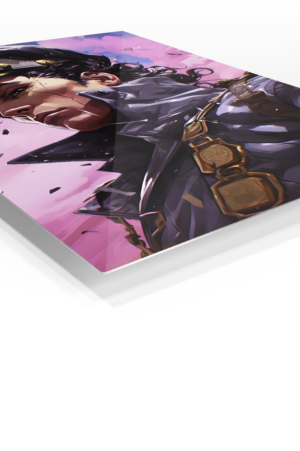 Stern Captain Beneath Violet Clouds metal wall art print, view 2