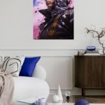 Stern Captain Beneath Violet Clouds metal wall art print, view 5
