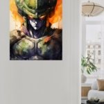 Emerald Armored Sentinel metal wall art print, view 5