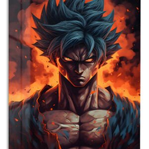 Inferno Gaze Warrior metal wall art print