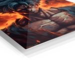 Inferno Gaze Warrior metal wall art print, view 2