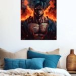 Inferno Gaze Warrior metal wall art print, view 5
