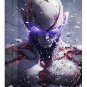 Shattered Violet Sentinel metal wall art print