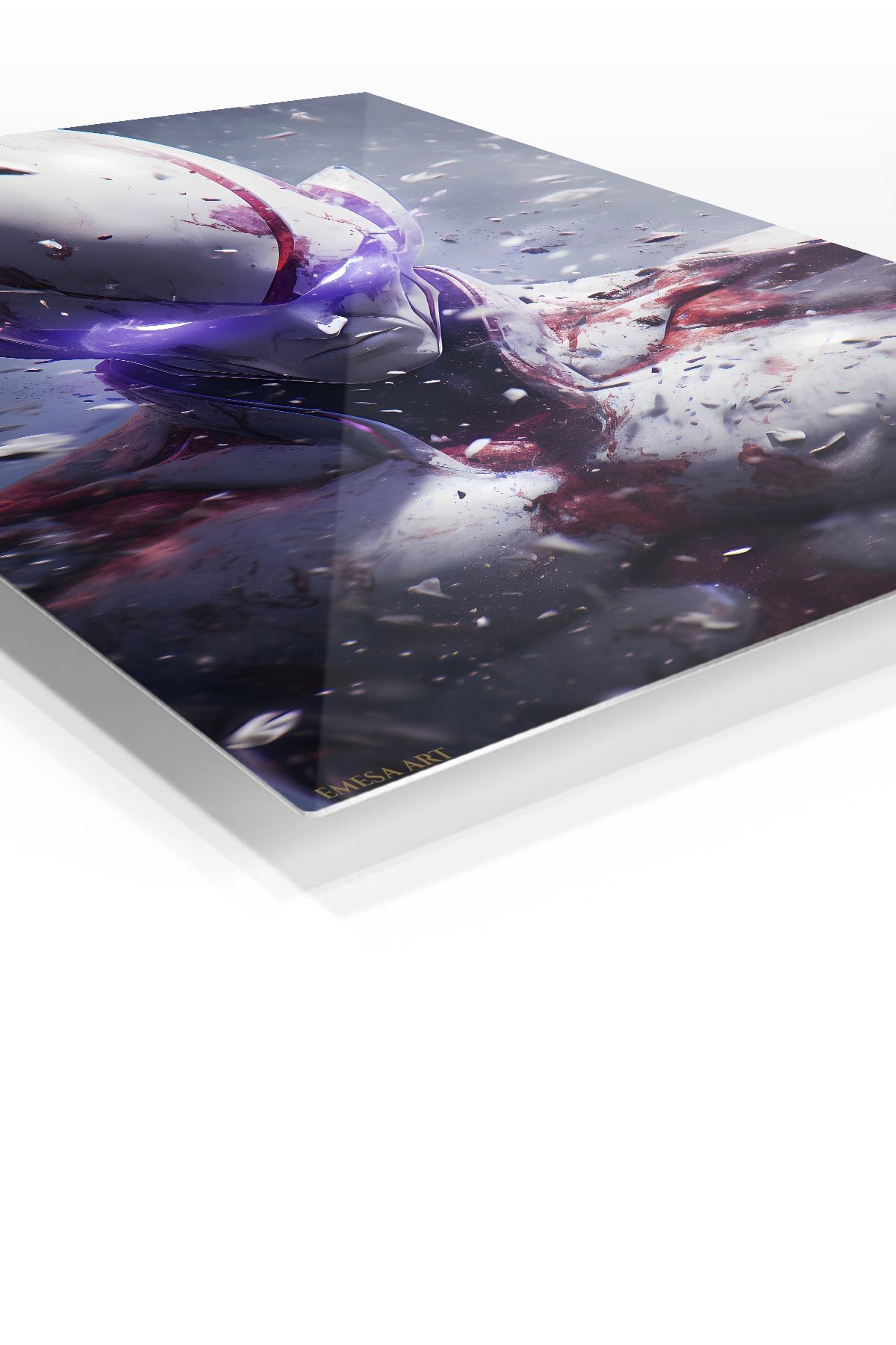 Shattered Violet Sentinel metal wall art print, view 2