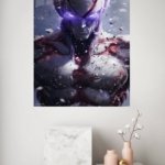 Shattered Violet Sentinel metal wall art print, view 4