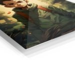 Forest Explorer with Spiked Hair metal wall art print, view 2
