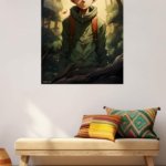 Forest Explorer with Spiked Hair metal wall art print, view 5