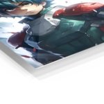 Teal-Haired Armored Hero metal wall art print, view 2