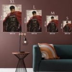 Crimson Cloak Warrior metal wall art print, view 6