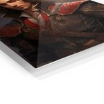 Emberlit Armored Adventurer metal wall art print, view 2