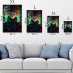 Emerald Ember Shadow Warrior metal wall art print, view 6